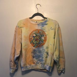 Tie dye Orange Beach sweatshirt